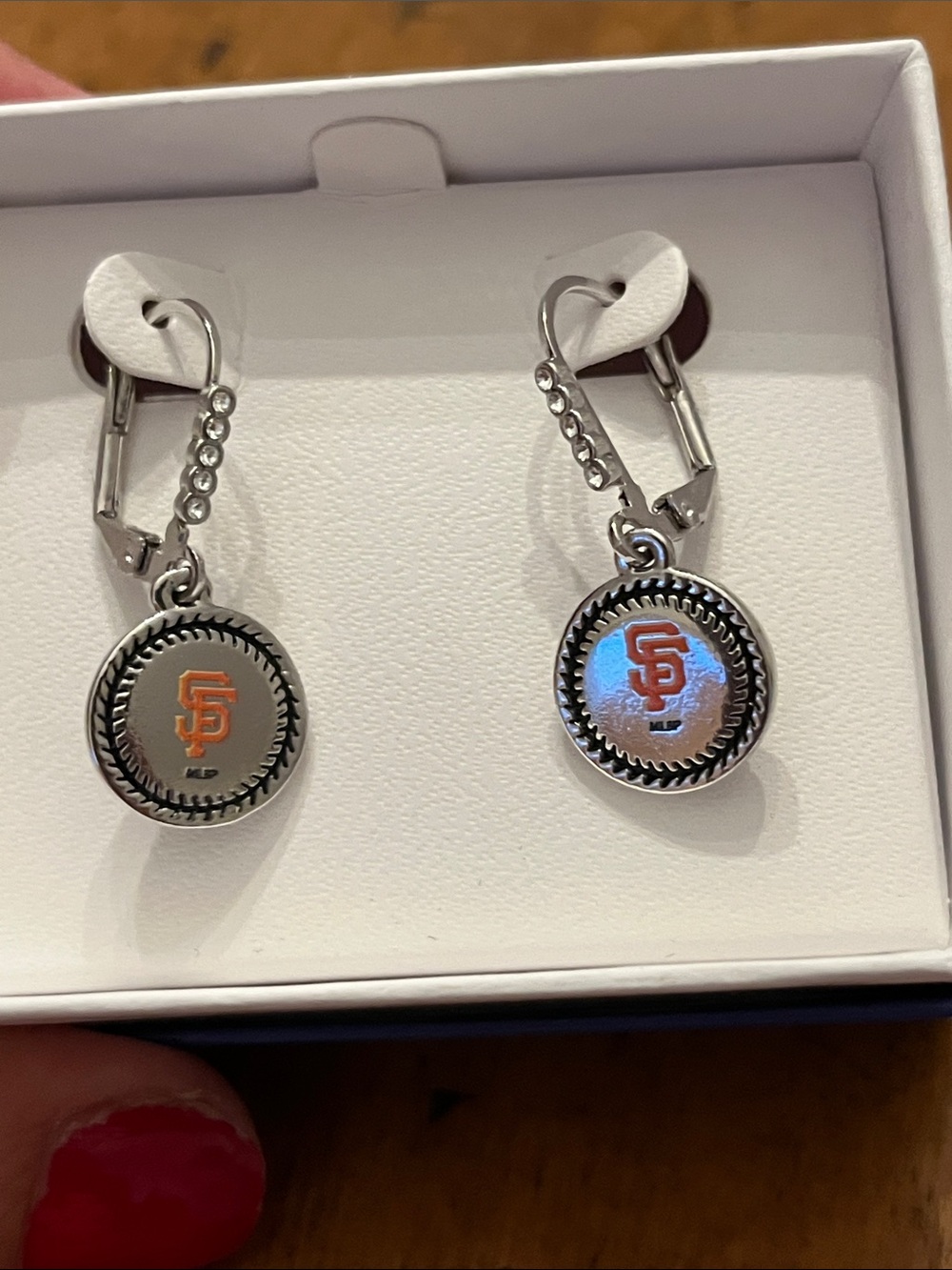 San Francisco Giants Crystal Women's Team Logo Earrings